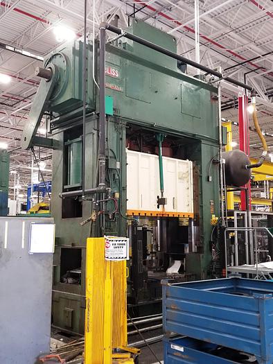 Used 600 Ton Bliss Straight Side Double Crank Press SE2-600-72X48