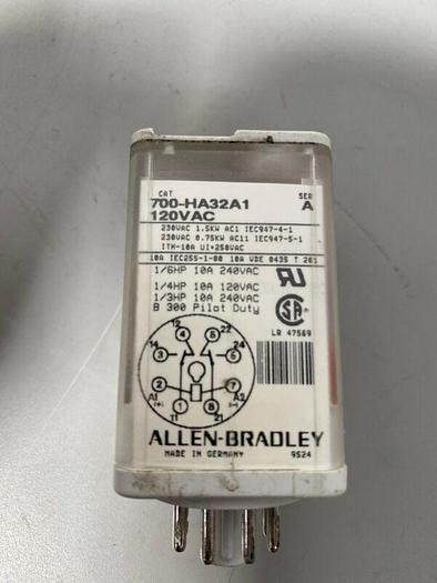 Used Lot of 3 - Allen-Bradley General Purpose Plug-In Relay 700-HA32A1 / HA32Z24