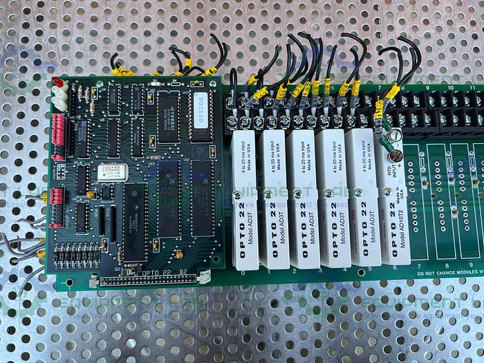 Used Opto 22  PB16AH Control Board w/ Opto 22 Modules AD3T, AD10T2, DA5, DA3T