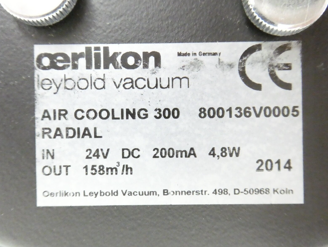 Used TURBOVAC T 450i Leybold 830070V1000 Turbomolecular Pump Turbo Tested Working