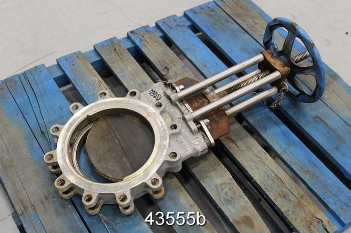 Used True Line 10" Hand Operated Knife Gate Valve #43555