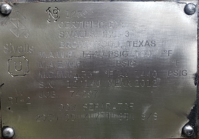 Used GPU, Single, 20"x7', 1440, 750 mbtu