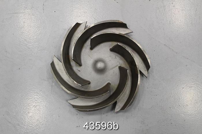 Used Goulds 3196 4x6x13 6-Vane CF8M 11" Diameter Impeller #43596