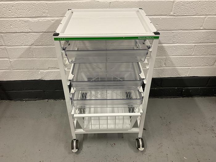 Used Freeway medical trolley with drawers