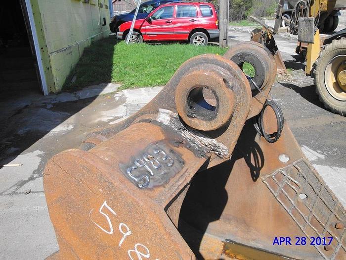 Used 48" GP BUCKET WITH 5 TEETH, SIDE CUTTERS, 80mm PIN SIZE, 13 3/4" FACE SPREAD,...