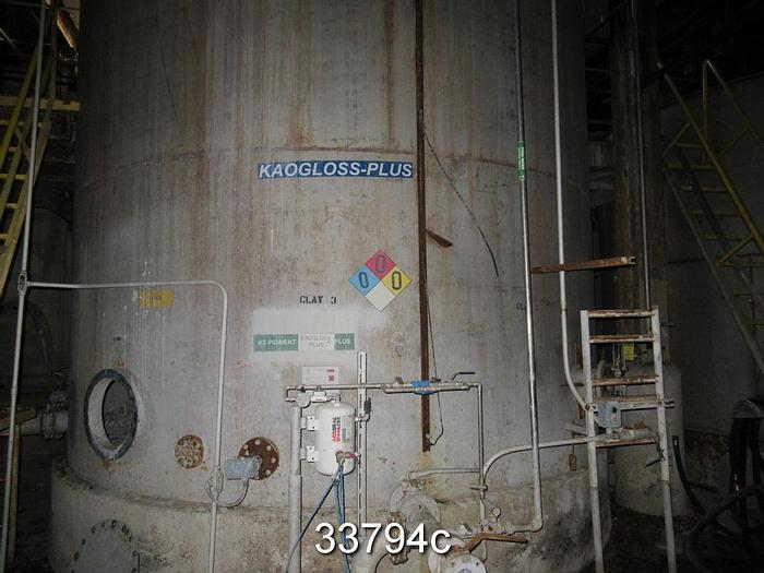 Used Stainless Steel Clay Slurry Tank, 18x15, 38000 Gallons #33794