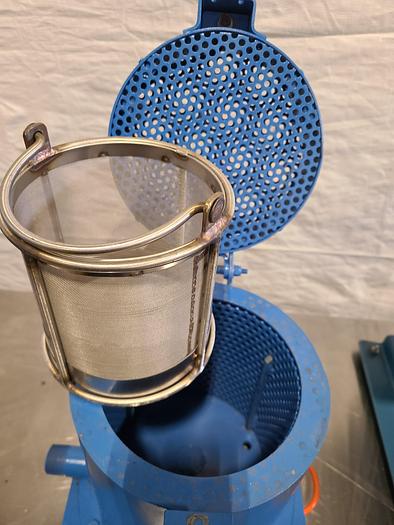 Used Nobles Tabletop Spin Dryer Chip Spinner 110V with basket Dry Metal Parts