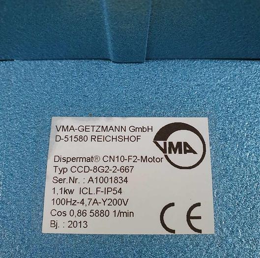 Used 2013 VMA-GETZMANN GMBH Dissolver DISPERMAT® CN 10-F2