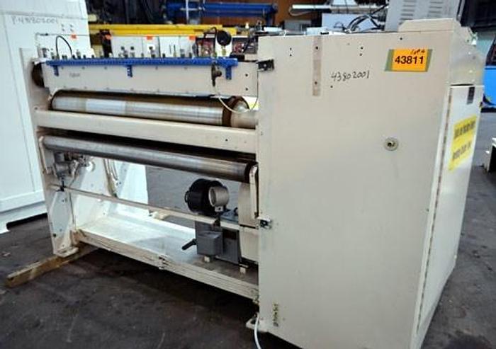 Used 54" (1.37M) ARROW DUPLEX SLITTER MDL. 406-4 W/ 2 PNEUMATIC KNIVES