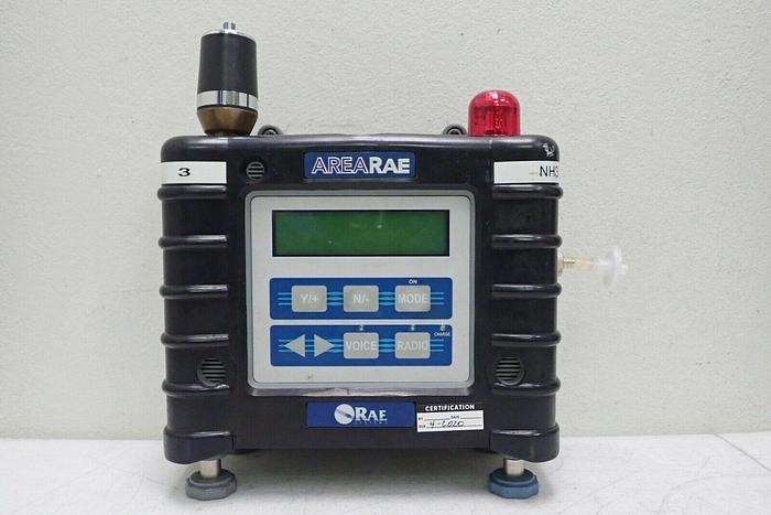 Used RAE AreaRAE Multiple Gas Detector Monitor with Accessories Kit and Case