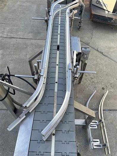 Used Conveyor, Belt, 7" X 54", S/st, Vari-Speed, Guide Rails #S744592
