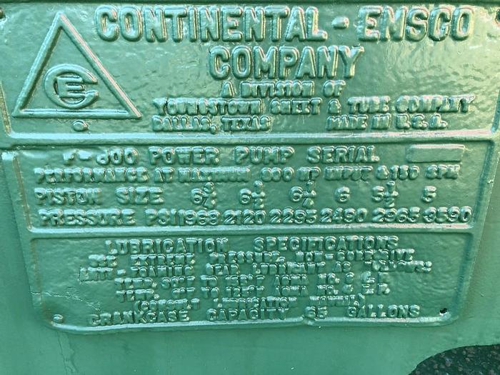 Used CONTINENTAL EMSCO F-800