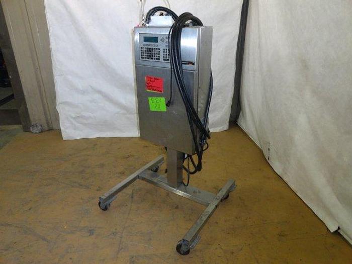 Used Videojet Dual Printhead Ink Jet Printer w/Stand; Md#Excel/273SE