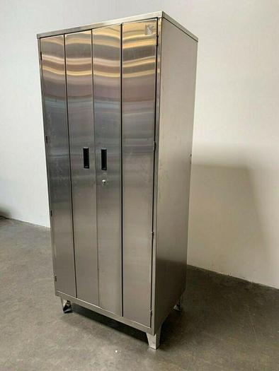 Used Stainless Steel Lab Storage Cabinet  24" x 36" x 84"