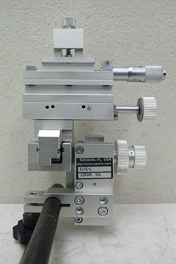 Used WPI KITE-L Kite Manual Micromanipulator, Left-Handed, with Stand