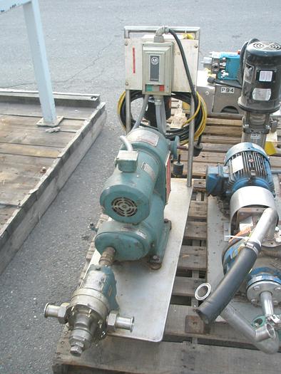 Used Pump, Positive, Waukesha, Mdl 010, S/st, 1 HP, 1.5" #S735432