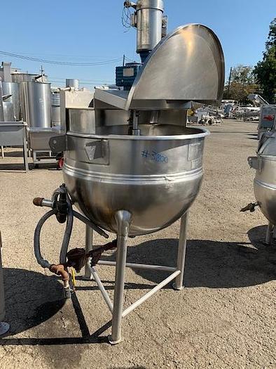 Used Hamilton 100 gal Stainless Steel Jacketed Mix Kettle