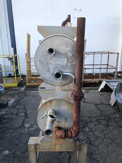 Used Cherry Burrell Twin Barrel Tube In Shell Heat Exchanger