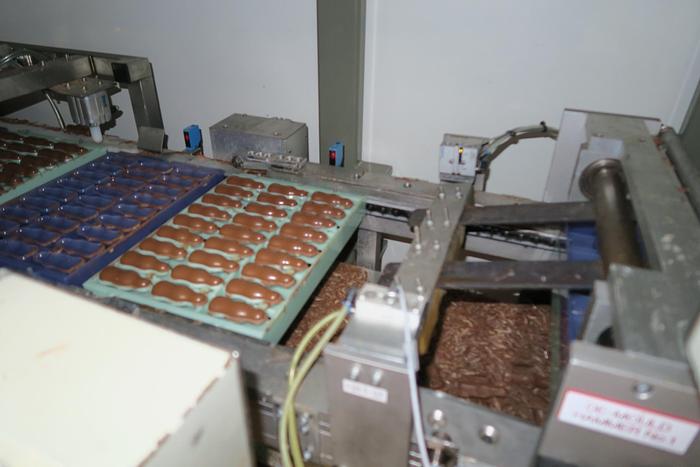 Used Aasted Frozen Cone Chocolate Moulding Line