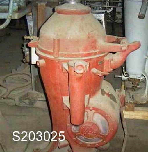 Used Centrifuge, Disc, Batch, Solids Retaining, Delaval, VO-194, #S203025