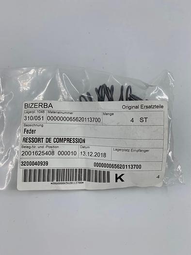 Bizerba Spare Parts Feder Part No. 65620113700