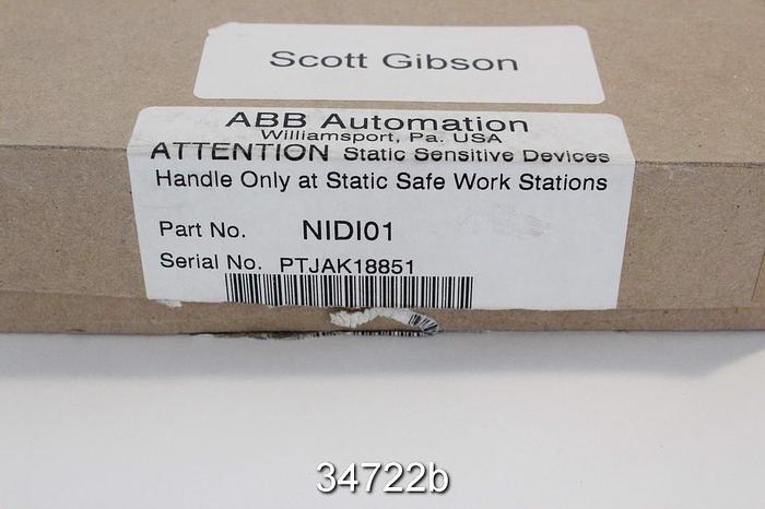 Used ABB NIDI01 Digital I/O Termination Module #34722