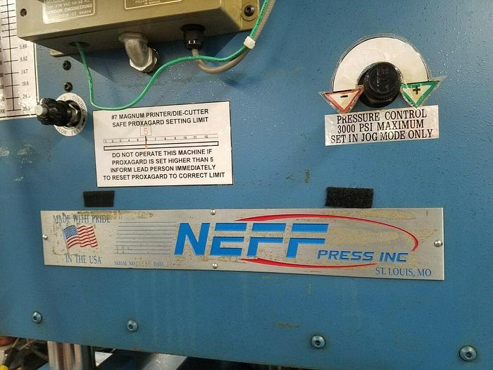 Used Neff 30 Ton Press Die Cutting Forming Stamping Pneumatic