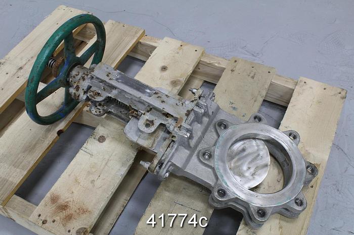 Used Rovalve 6" Hand Operated Knife Gate Valve #41774