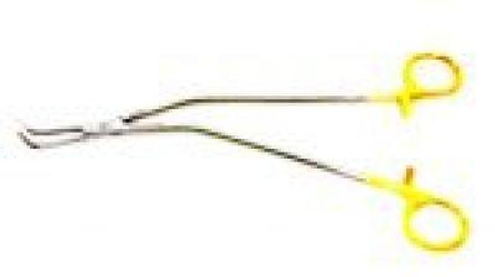 Used Clamp Atraumatic McDougal Prostatectomy Tungsten Carbide Angled Curved Right 268mm (10-1/2in) AESCULAP (PILLING)