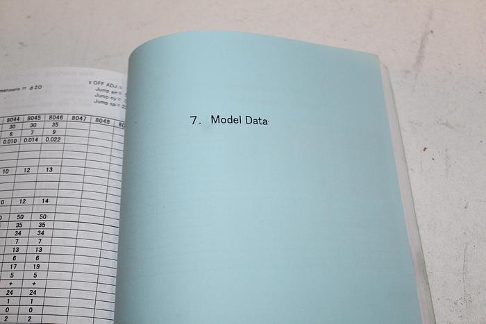 Parts Only Makino Instruction Manual Sinker EDM MGH Generator Machining Conditions (B5)