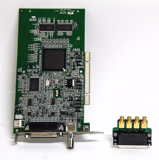 Used Matrox Meteor II 750-03 Meteor2/4 Frame Board 63039620278 & SMA I/O Adapter 5330
