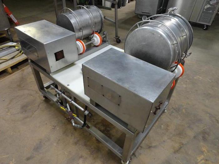 Used Two Drum Tumbling System, 20# & 30# capacity