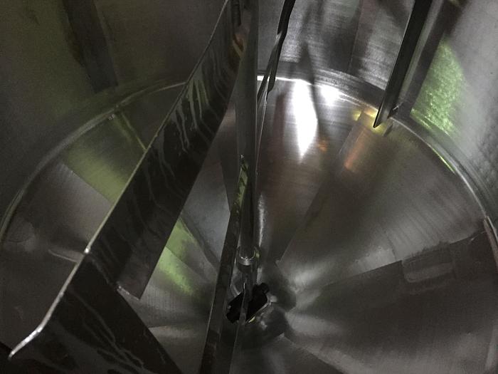 Used JACKETED MIXING TANK 1,200L  - coned bottom