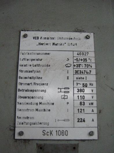 Used Billet Shear Sck1000