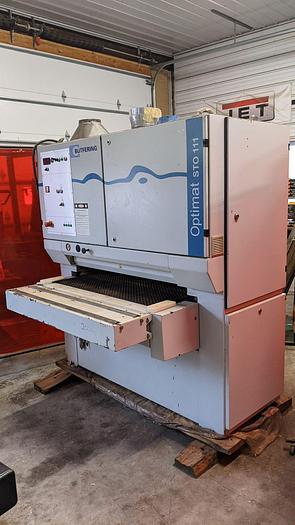 Used Butfering Optimat STO 111 43'' X 75'' Single Head Wide Belt Sander