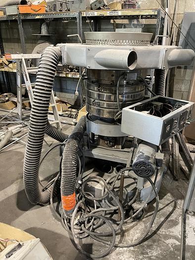 Used Polysystems 10" die on cart with air ring