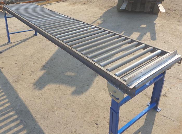 Used Conveyor, Roller, 24" x 10', Galvanized, 1-3/8" dia rollers #S743229