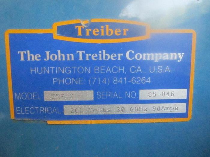 Used Washer, Treiber, Mdl TRS-2, 20-1/2" X 4-1/2", PVC #C739948