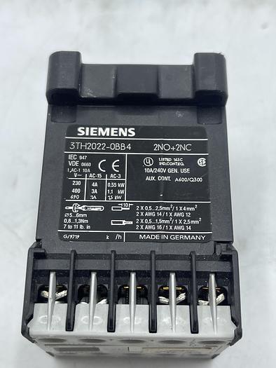 Used Siemens 3TH2022-0BB4