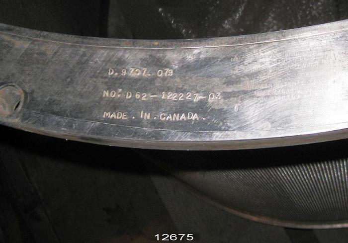 Used Beloit M32 Pressure Screen Basket, .079" Holes #12675