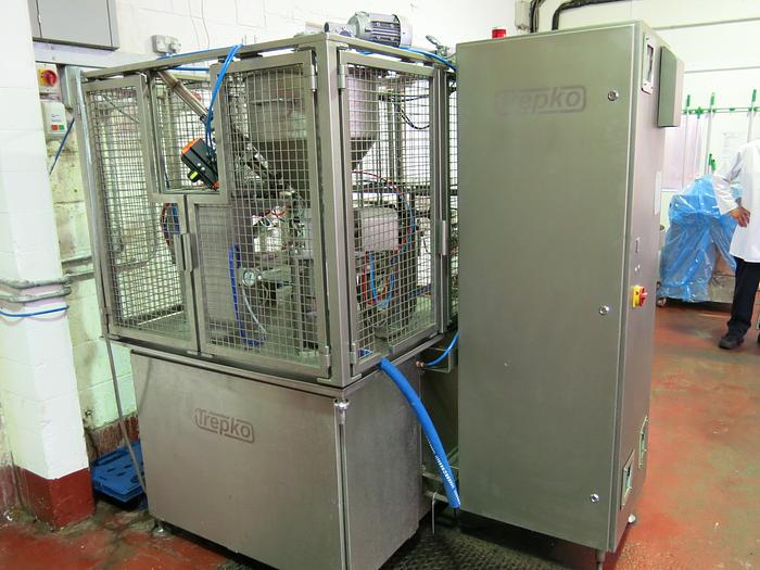 TREPKO 211KS ROTARY CUP/POT FILLING & CLOSING MACHINE