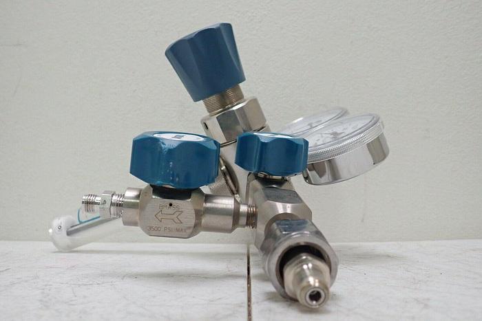 Used Airgas Y12-SR145D Gas Regulator with Smart Indicating Regulator SIR-Cartridge