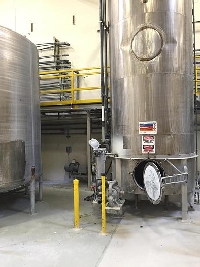 Used Tank, 4,750 Gallon, S/St, 6' X 21', FT/DB (2) #S740651