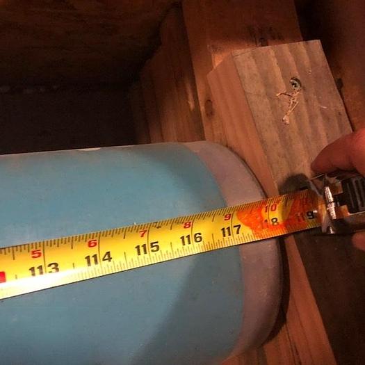 Used BOWED ROLL 6" (152MM) DIA  X 118" (3.0M)  FACE  MOUNT HOPE