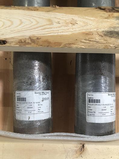 Used DORNER DRIVE ROLLERS FOR CONVEYOR