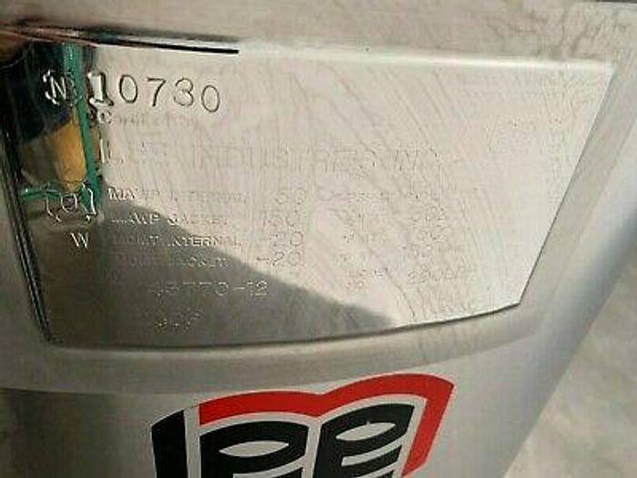 Used LEE 200 Liter Stainless steel jacketed Reactor