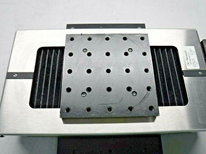 Used Newport MTM100CC1 MTM linear stage, 100 mm travel, 0.1 µm resolution, DC drive
