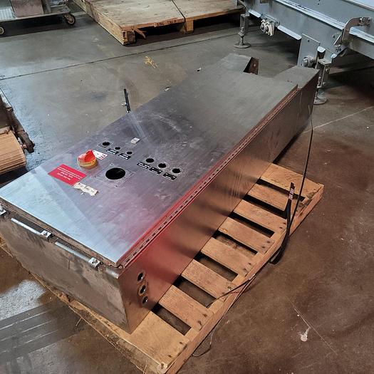 Used 24"x60"x12" Stainless electrical enclosure on legs 12"
