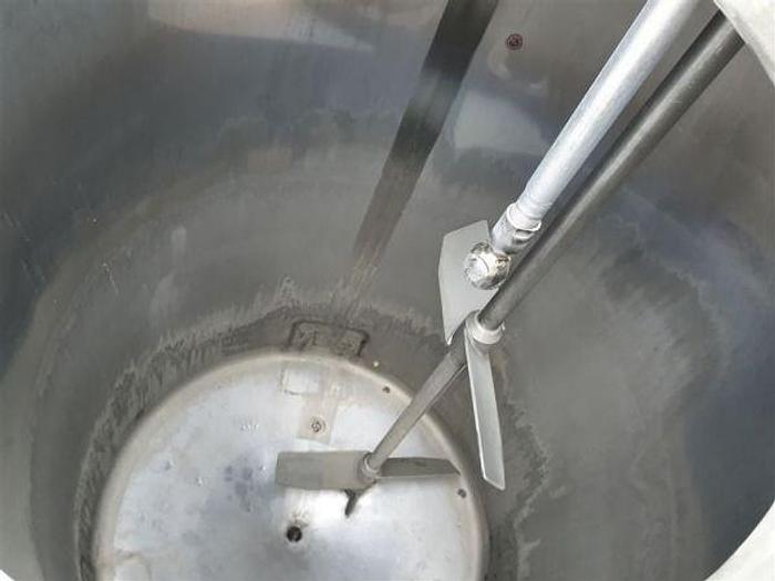 Used 900 Litre Stainless Steel Agitated Tank
