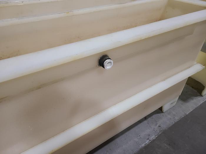 Used Polypro Tank Counter Flow Rinse side and bottom support 72" x 30" x 30"